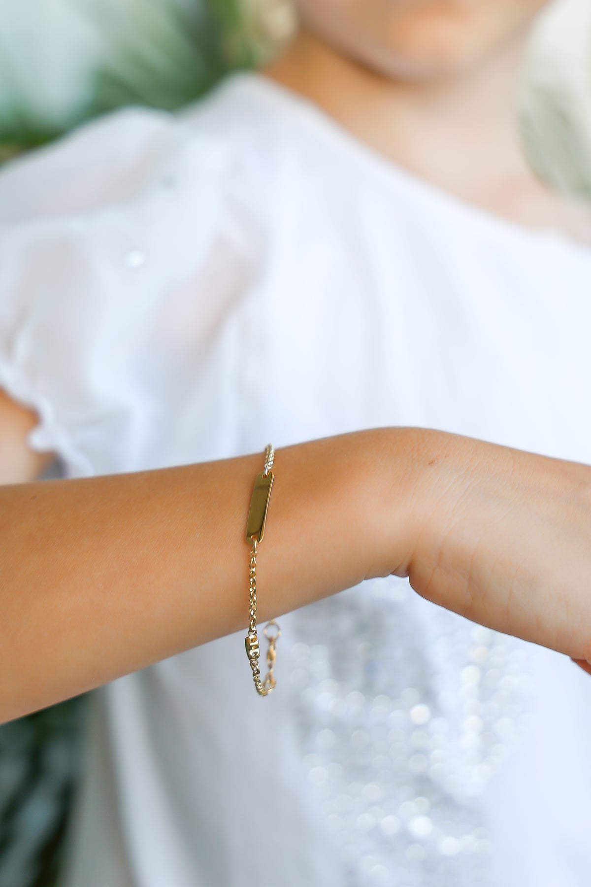 "Heart ID" Baby Bracelet - 14K Gold