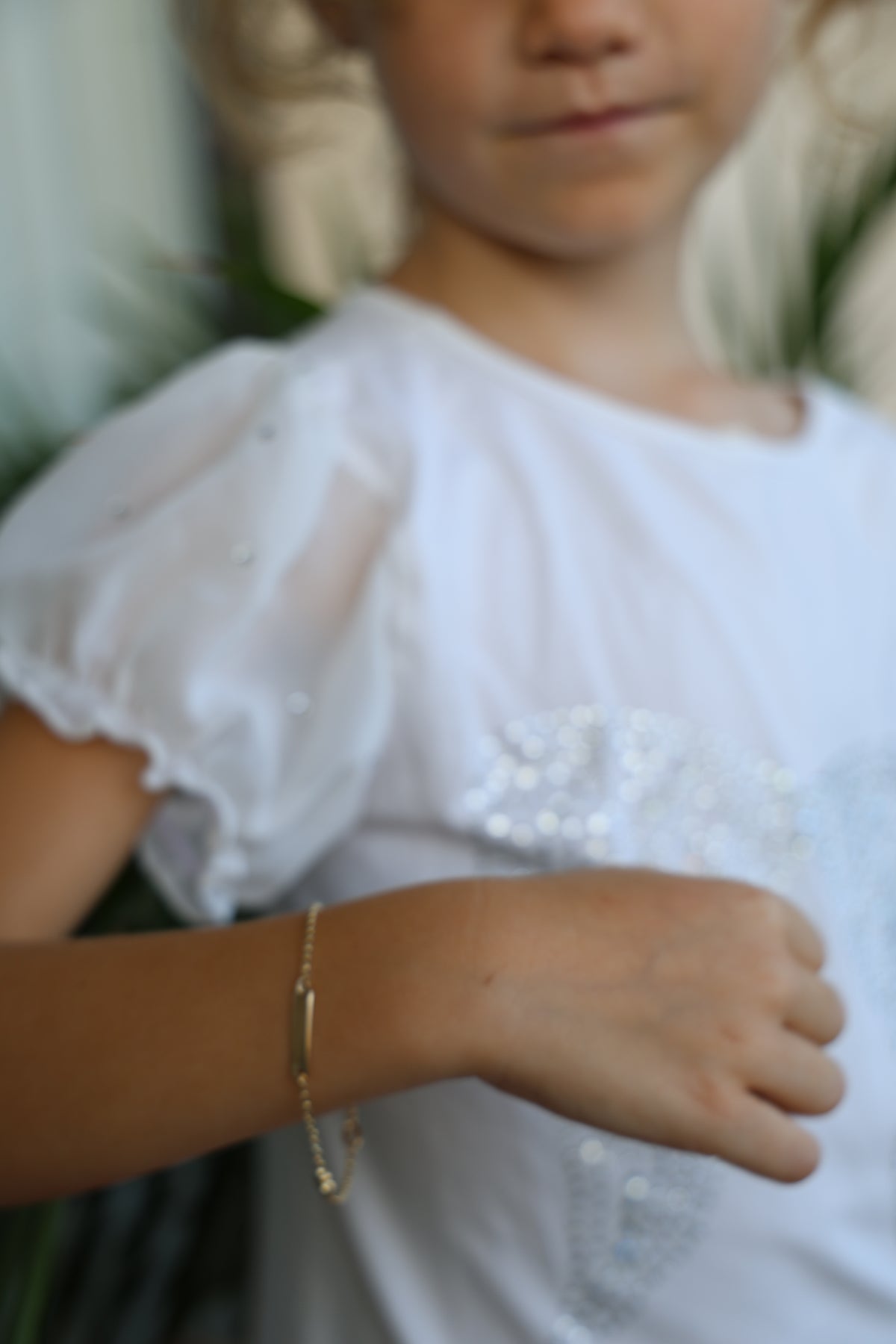 "Heart ID" Baby Bracelet - 14K Gold