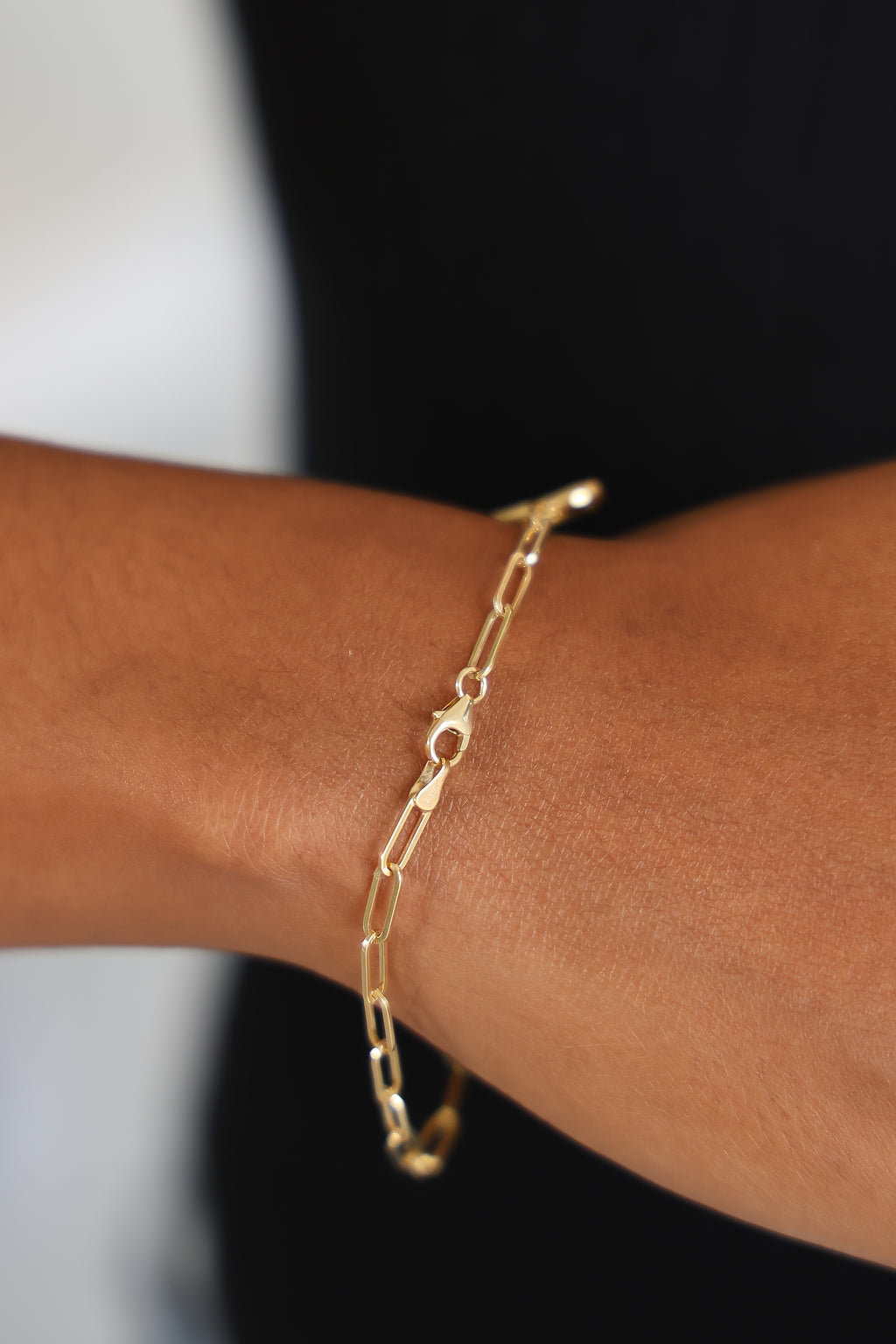 "Paperclip Heart" Bracelet - 10K Gold
