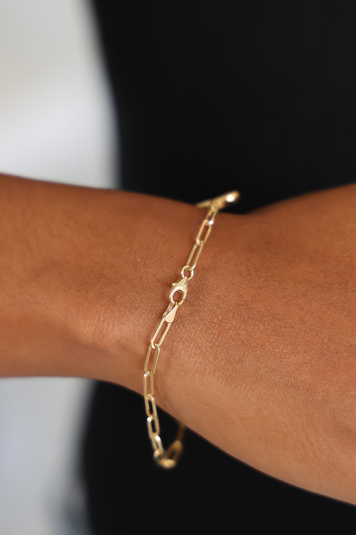 "Paperclip Heart" Bracelet - 10K Gold