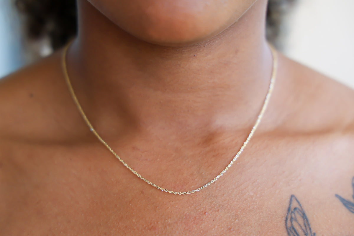 "Singapore Twisted Cable" Chain - 14K Gold
