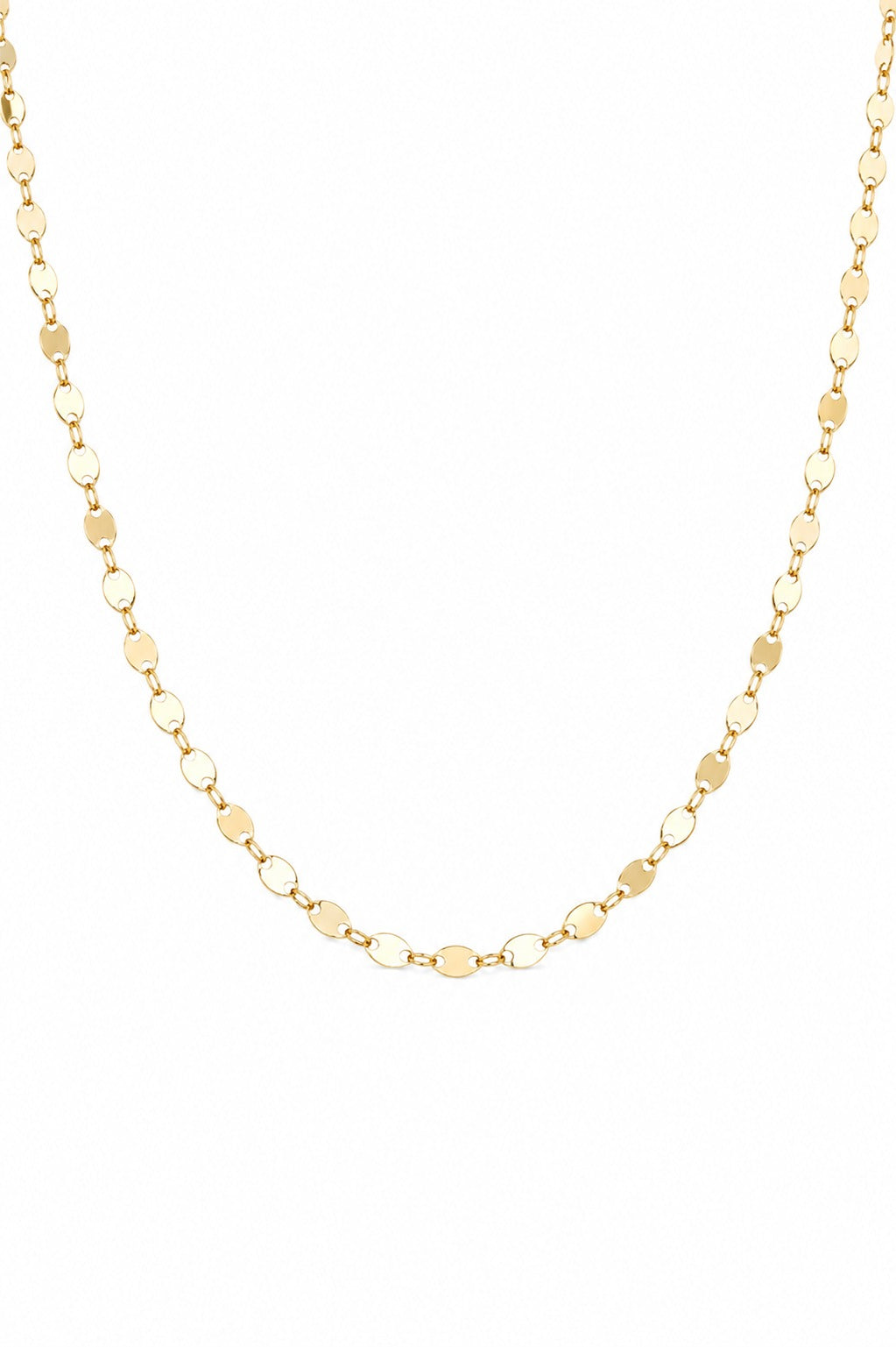 "Disc Link" Chain - 14k Solid Yellow Gold
