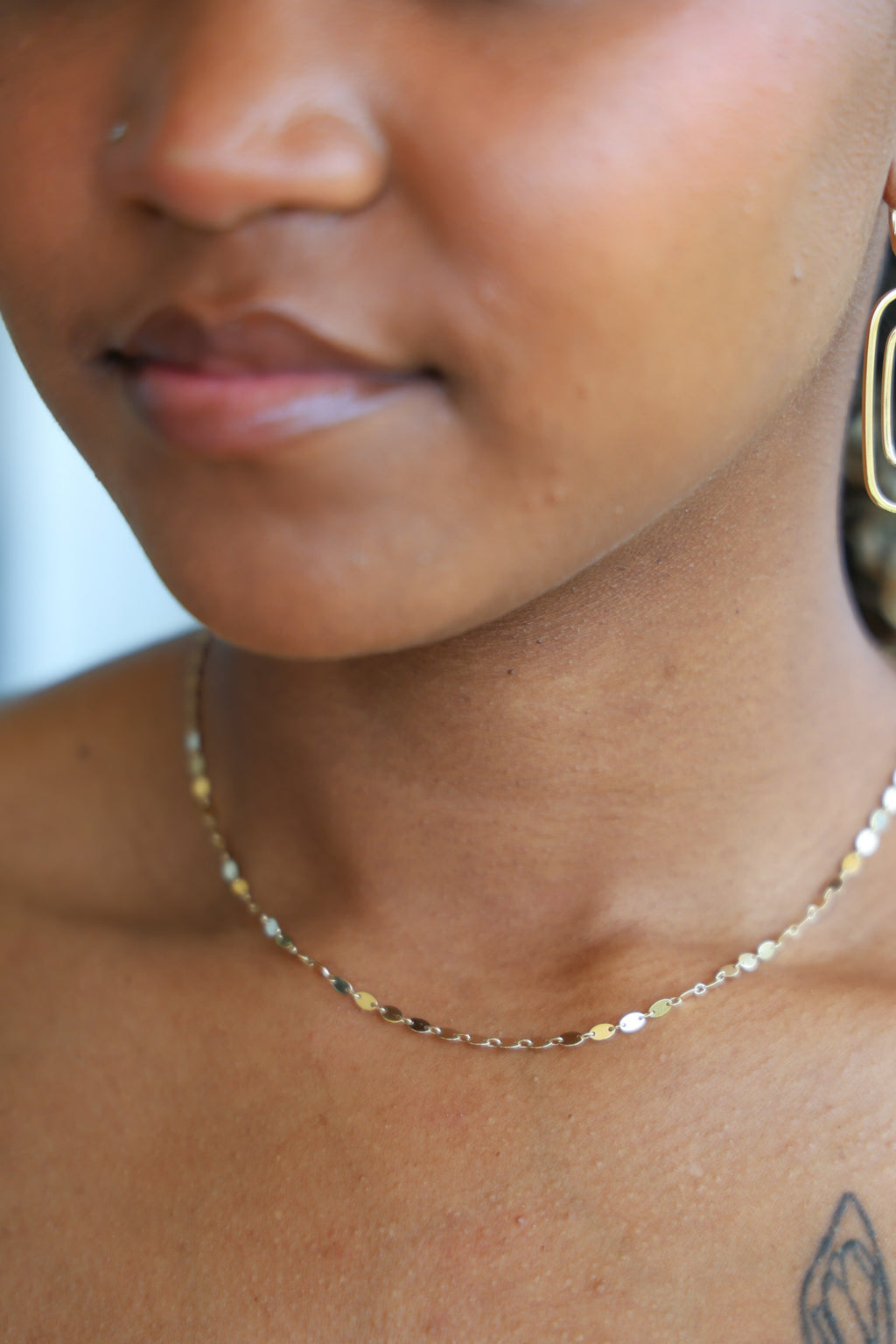 "Disc Link" Chain - 14k Solid Yellow Gold