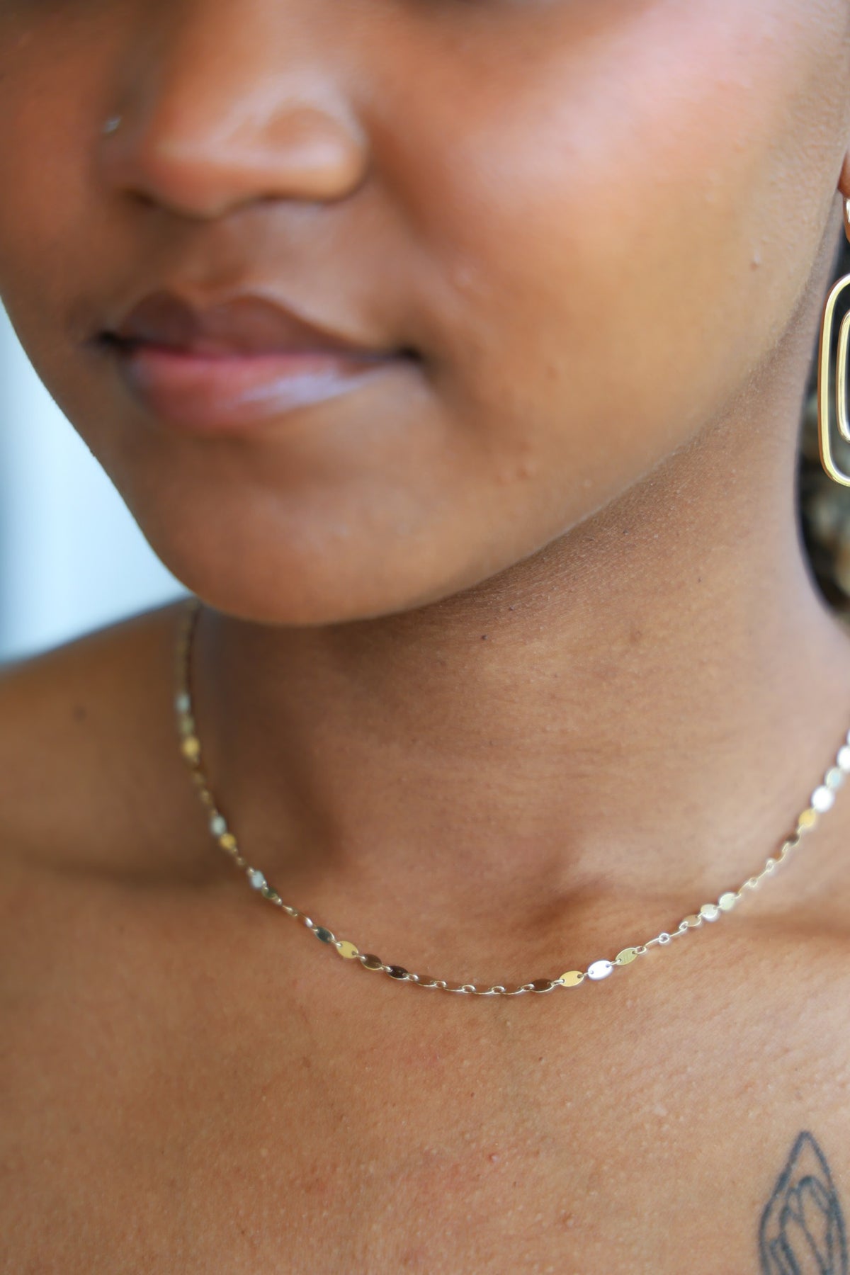 "Disc Link" Chain - 14k Solid Yellow Gold