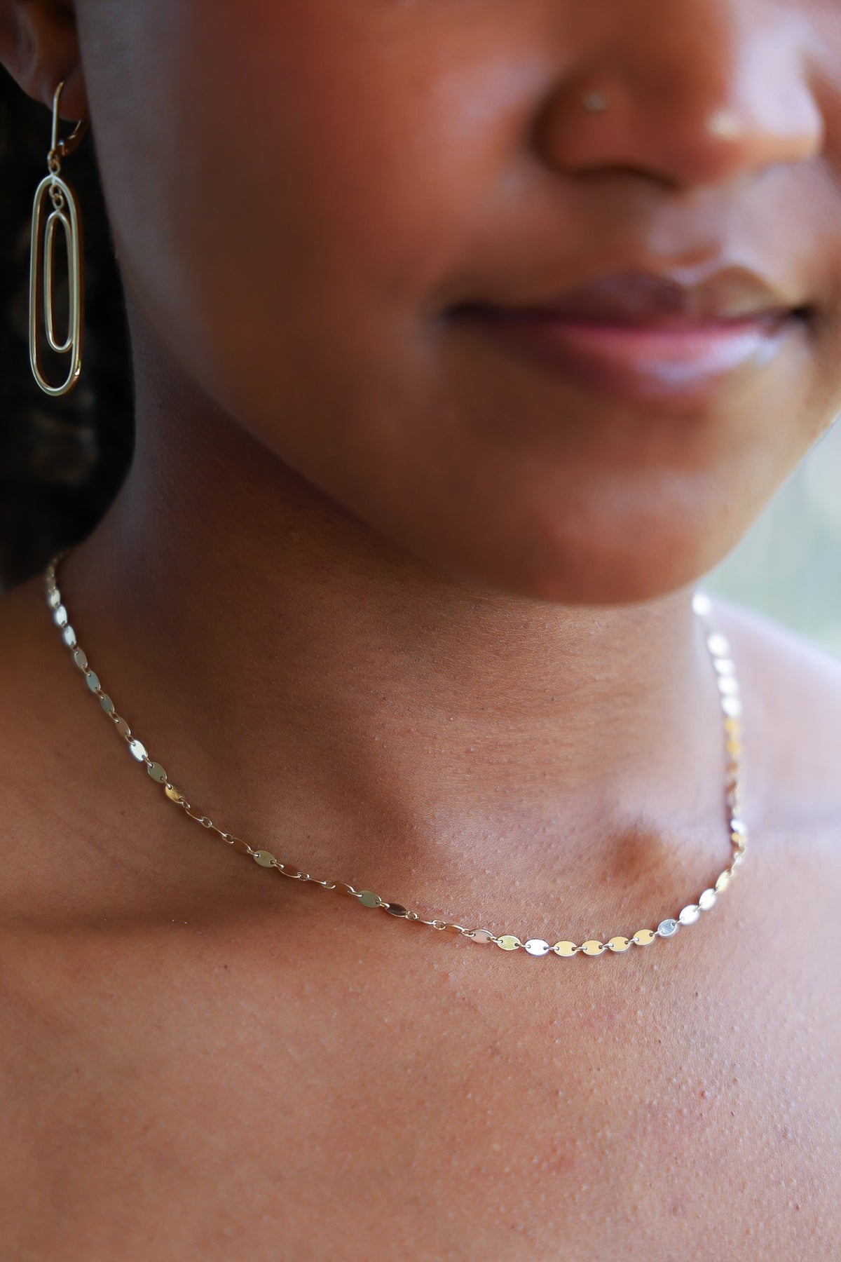 "Disc Link" Chain - 14k Solid Yellow Gold