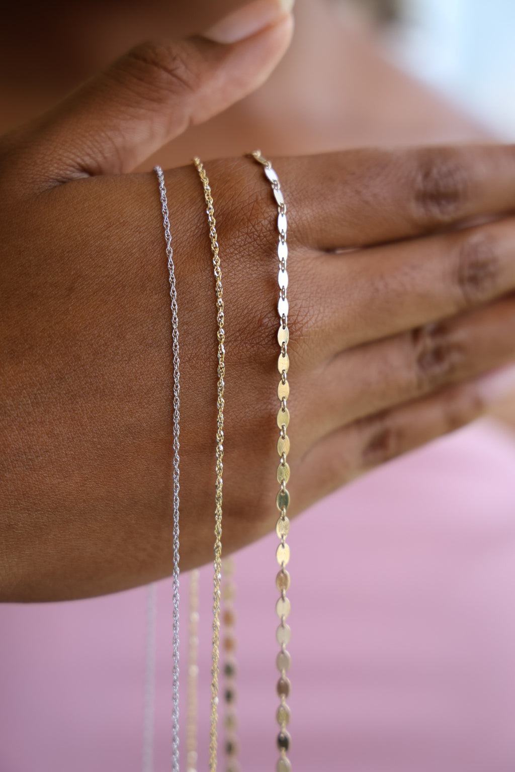 "Disc Link" Chain - 14k Solid Yellow Gold