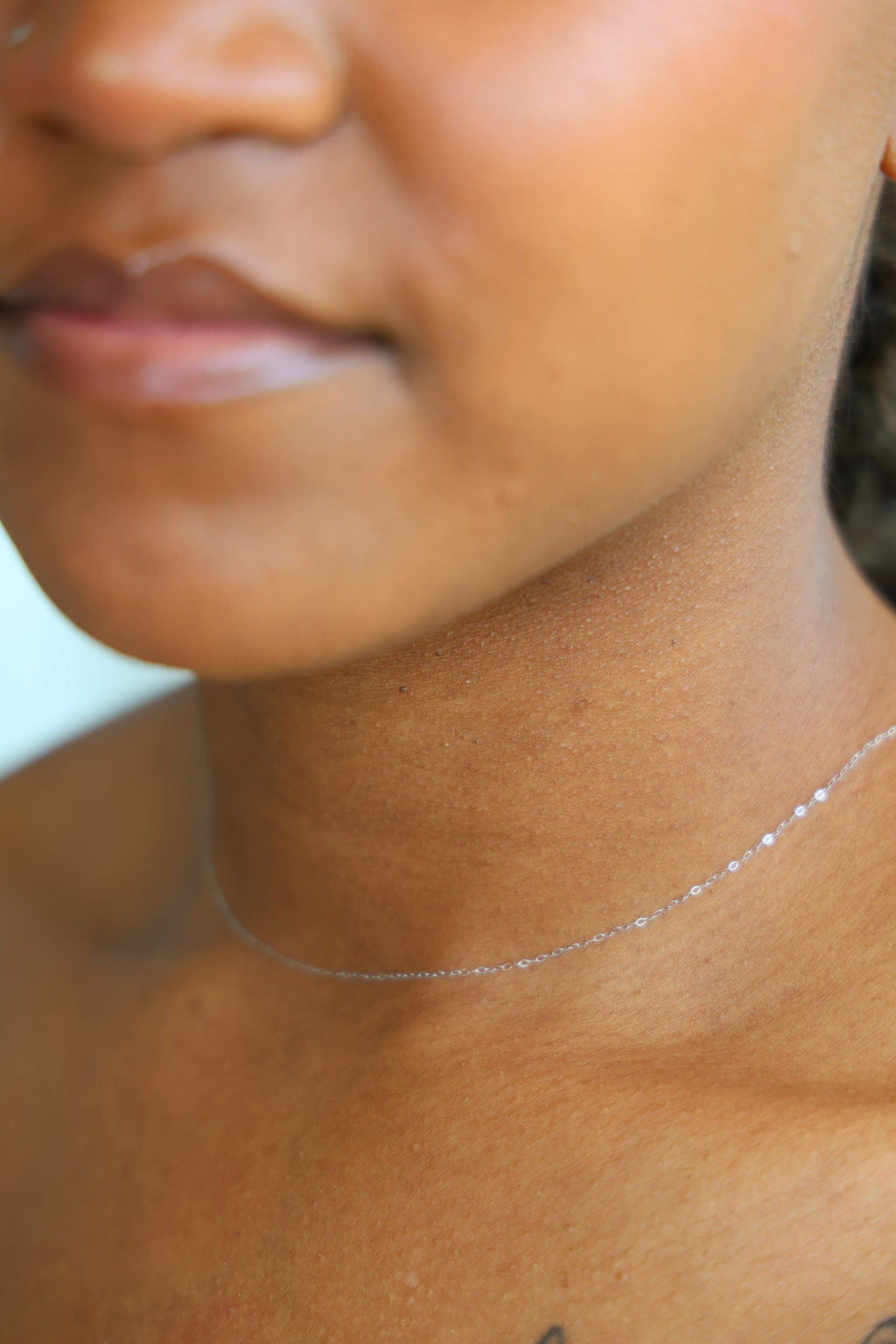 "Cable Link" Chain Necklace - 14K White Gold