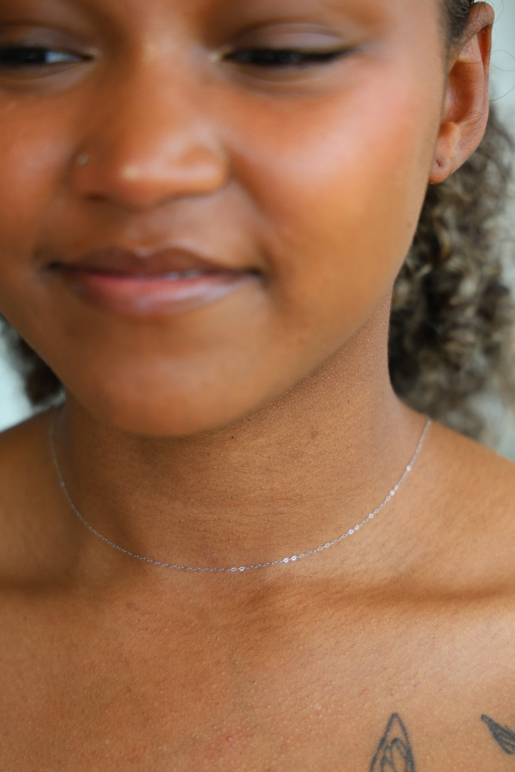 "Cable Link" Chain Necklace - 14K White Gold
