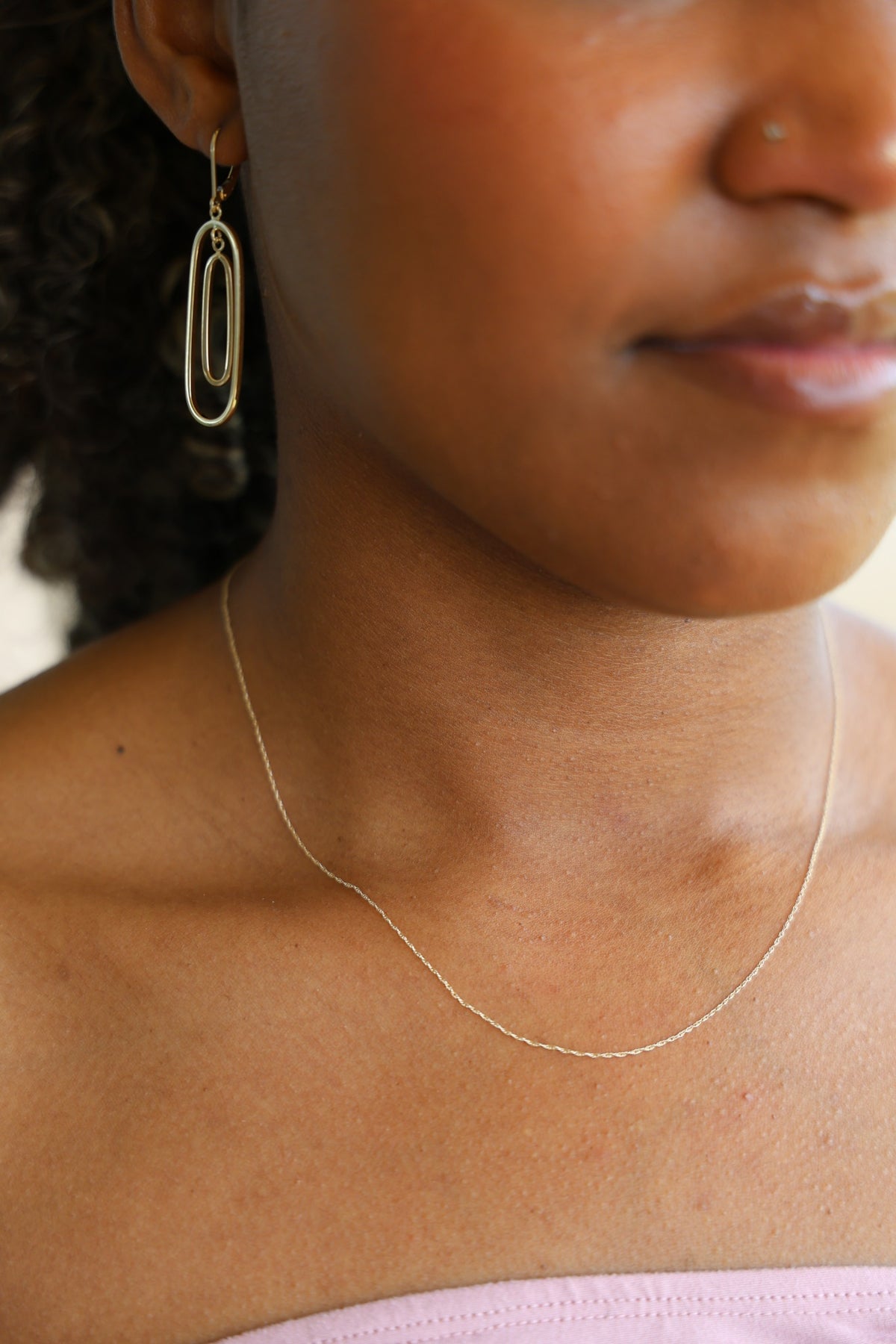 "Singapore Twisted" Chain - 14k Gold