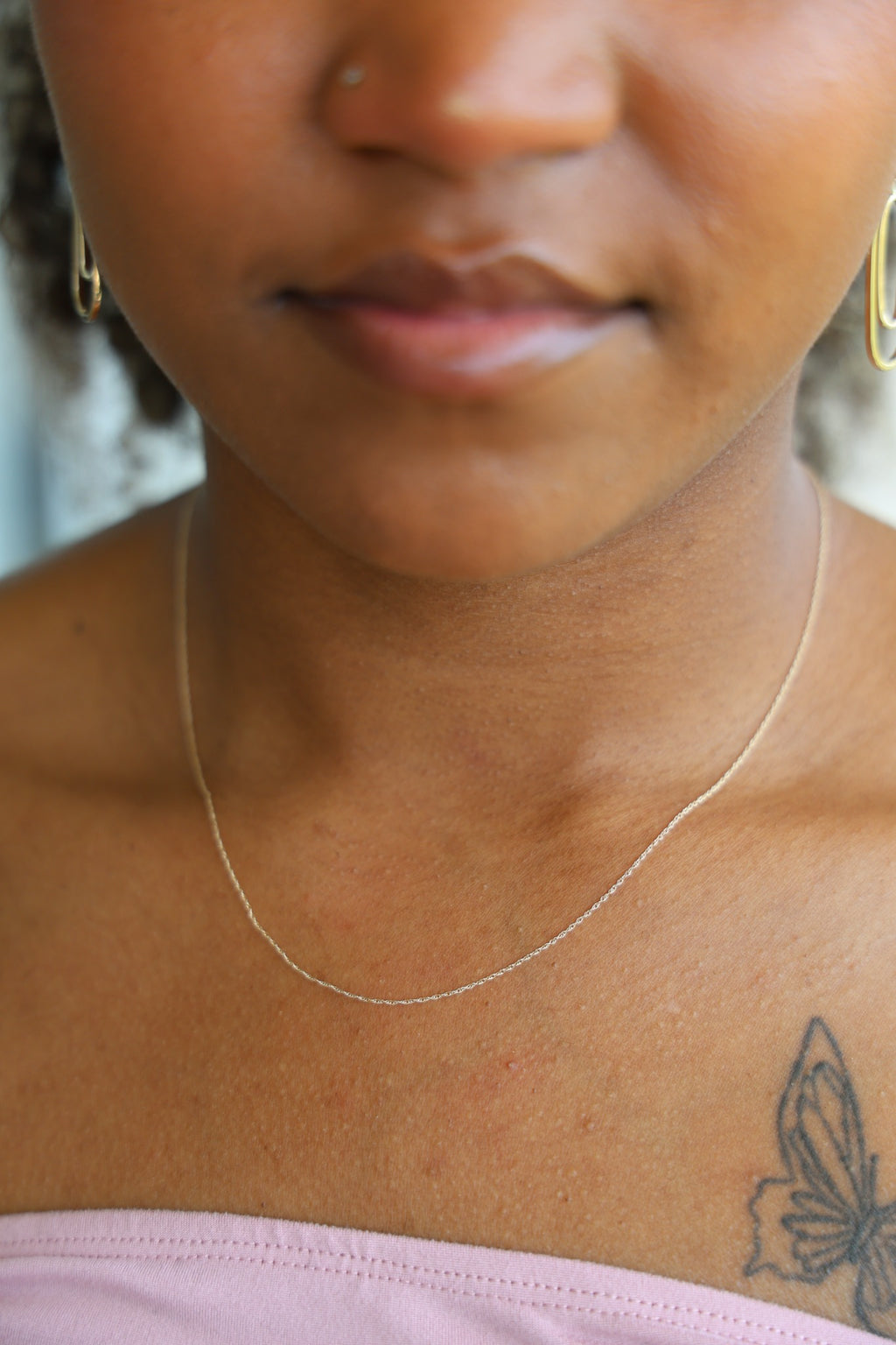 "Singapore Twisted" Chain - 14k Gold