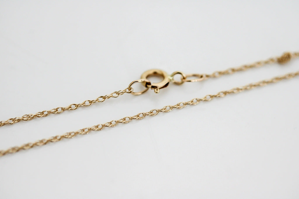 "Singapore Twist" Chain - 14k Yellow Gold