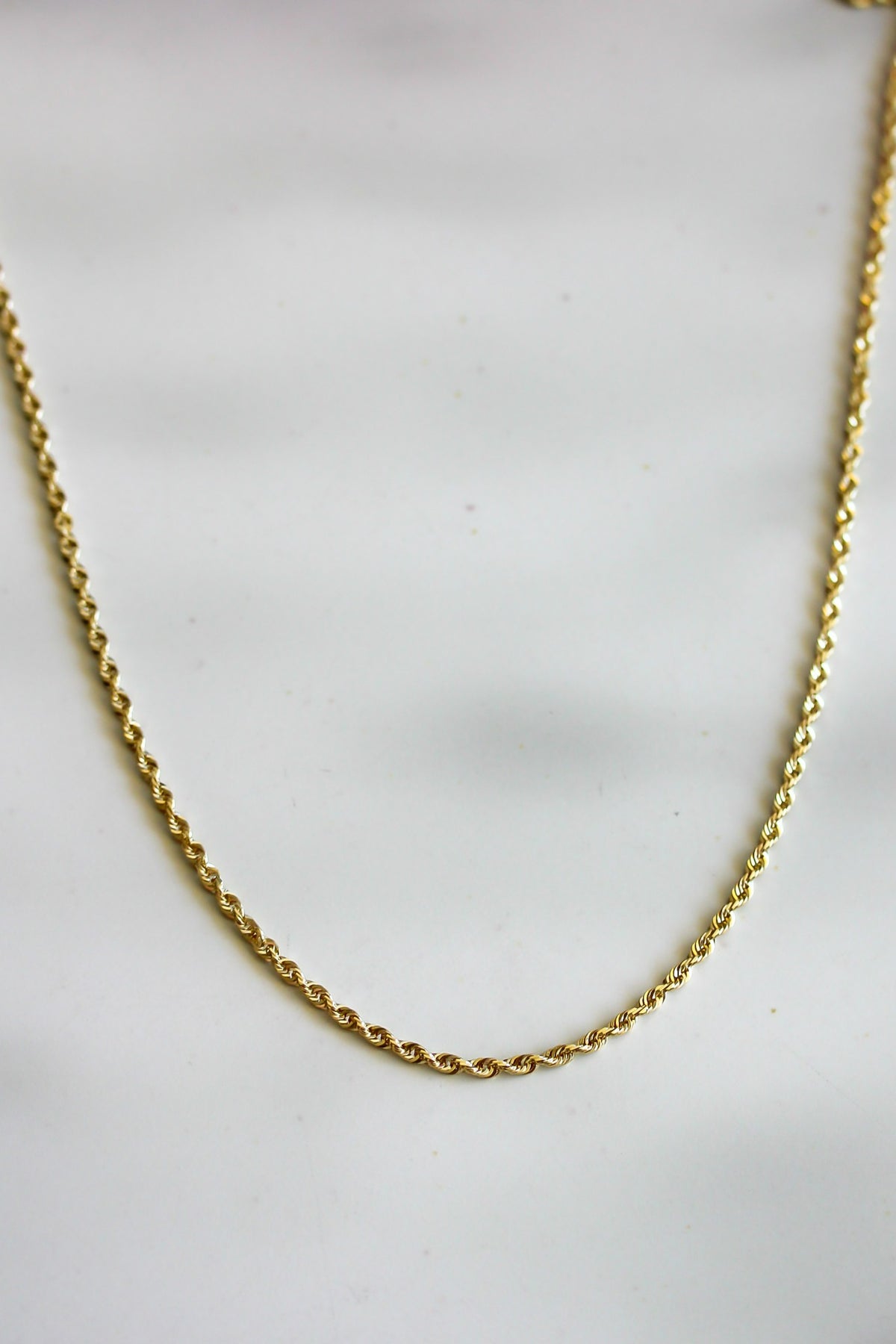 "Diamond-Cut Rope" Chain - 14k Yellow Gold