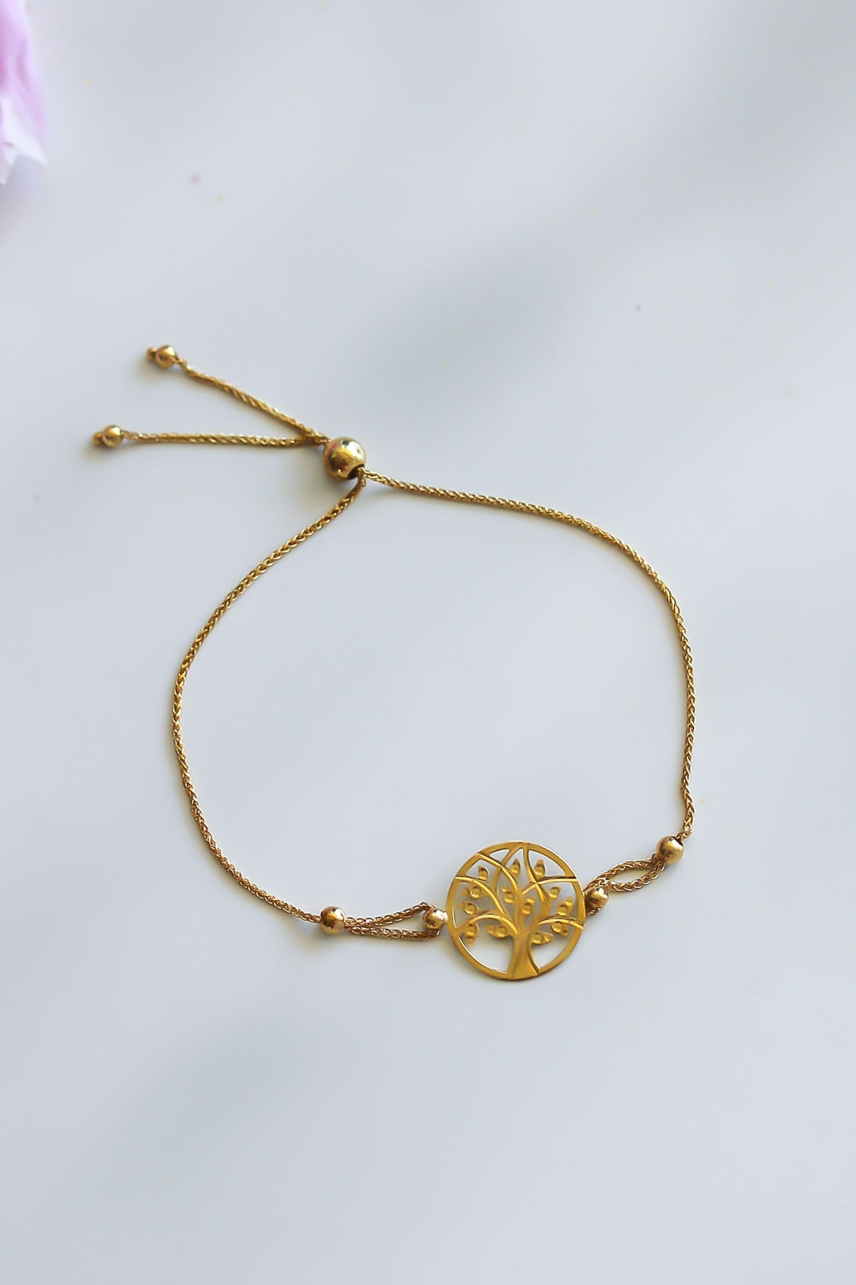 "Tree Circle" Bracelet - 10K Yellow Gold