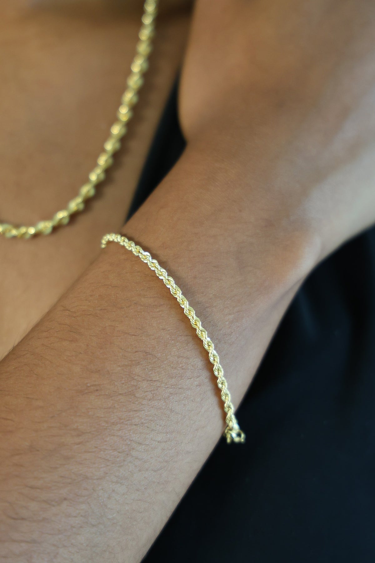 "Rope Chain" Bracelet - 14k Yellow Gold