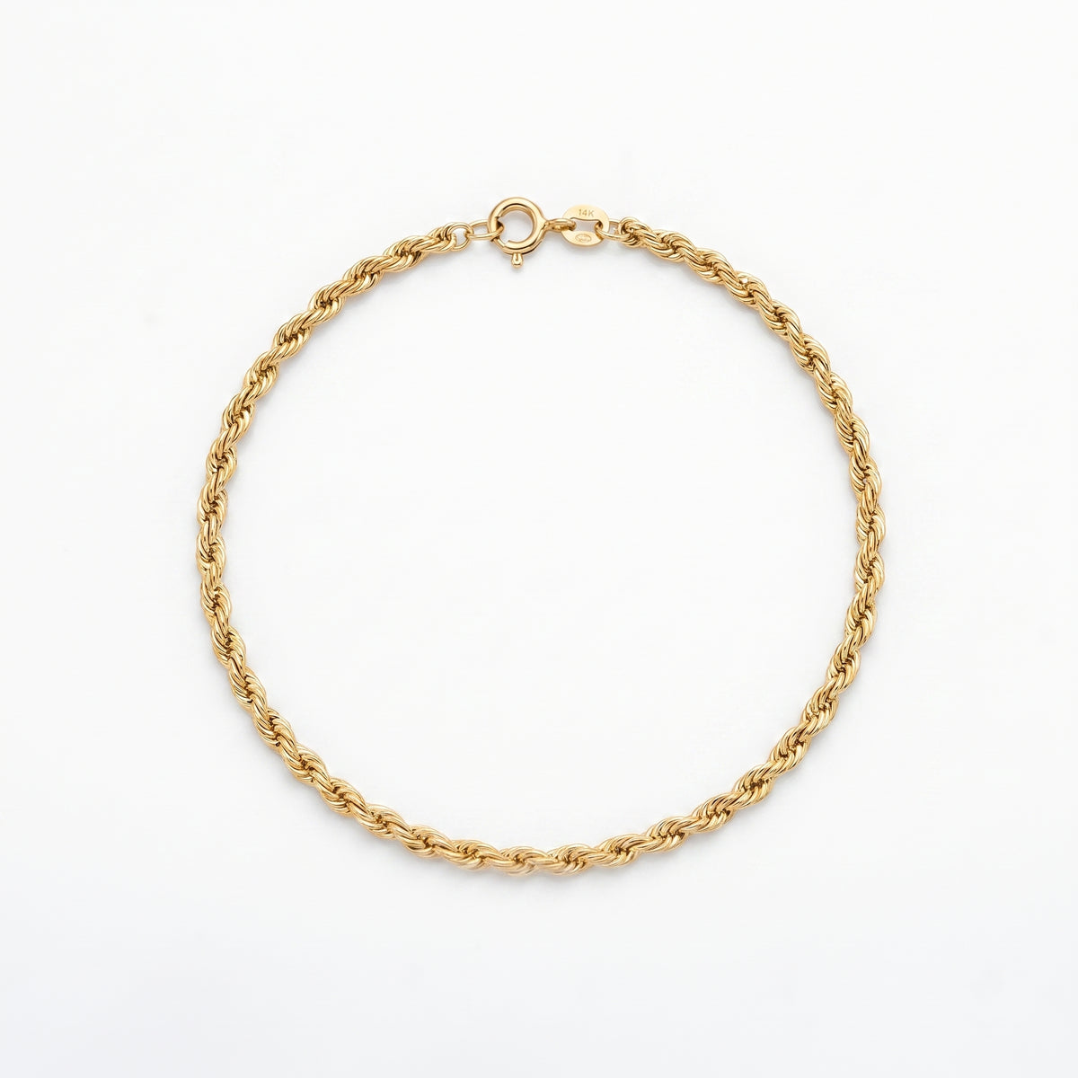 "Rope Chain" Bracelet - 14k Yellow Gold