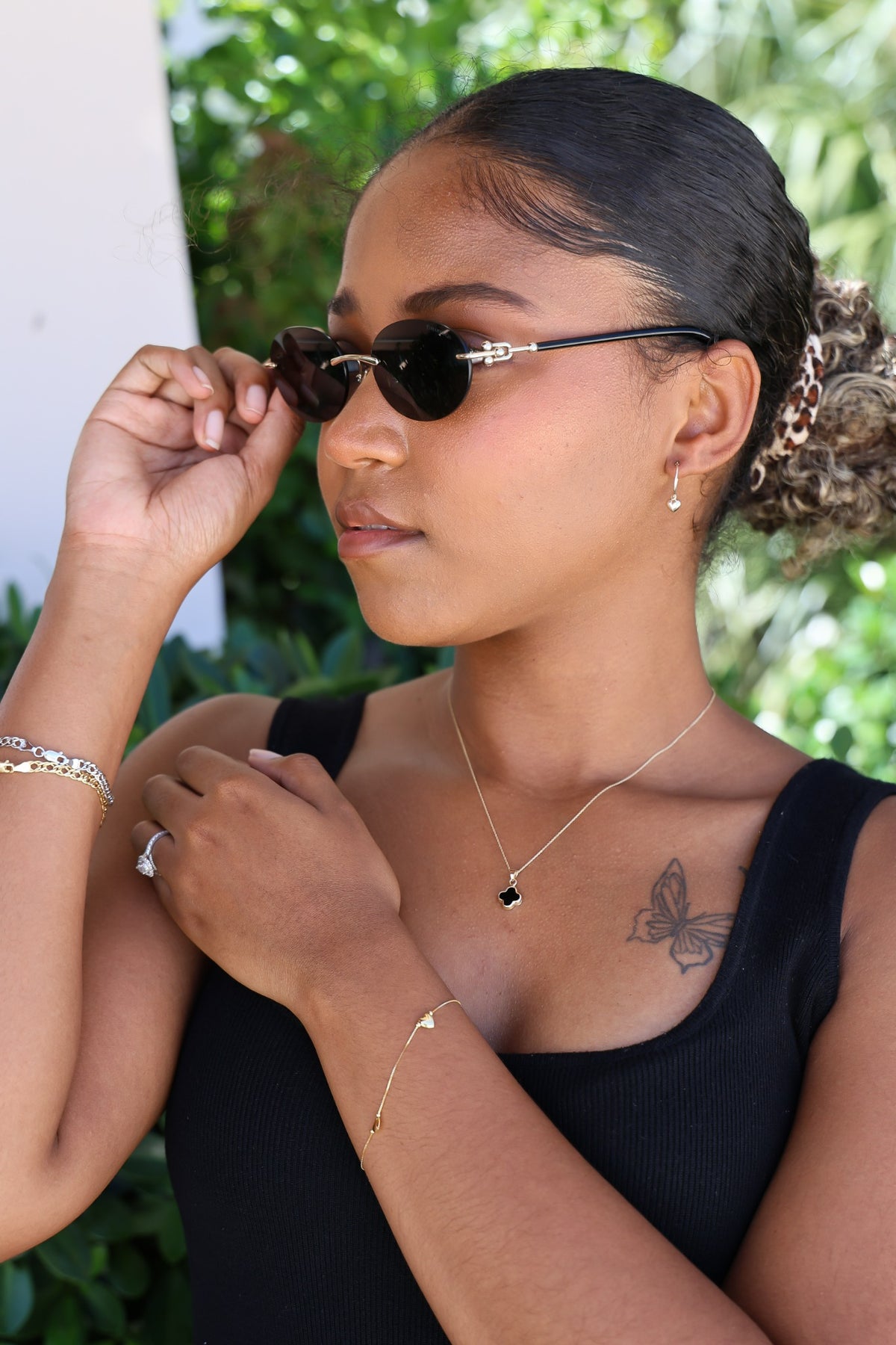 "Sweetheart Swing" Hoop Earrings - 14k Yellow Gold