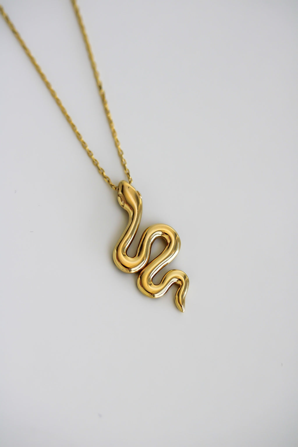 "Snake Coil" Necklace - 14k Yellow Gold