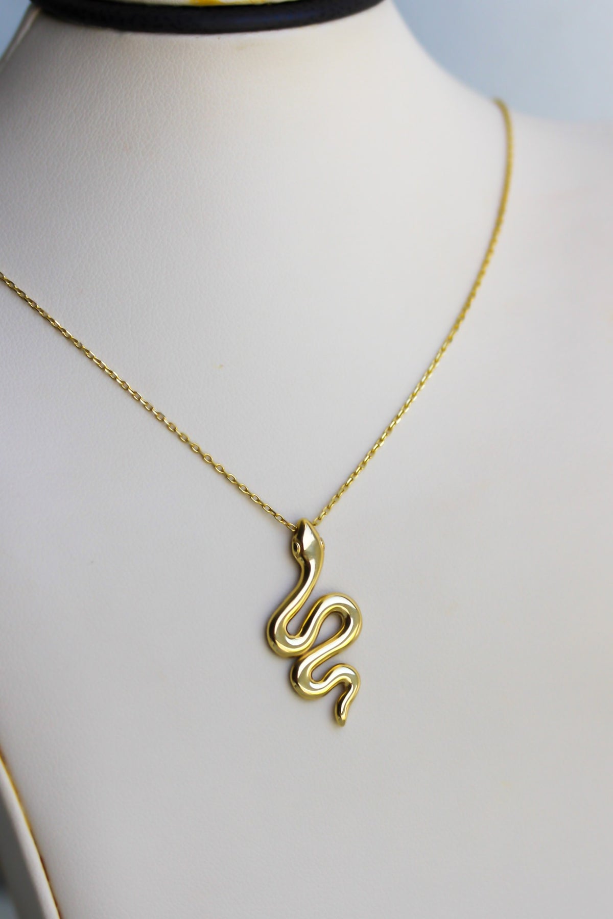 "Snake Coil" Necklace - 14k Yellow Gold