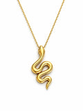 "Snake Coil" Necklace - 14k Yellow Gold