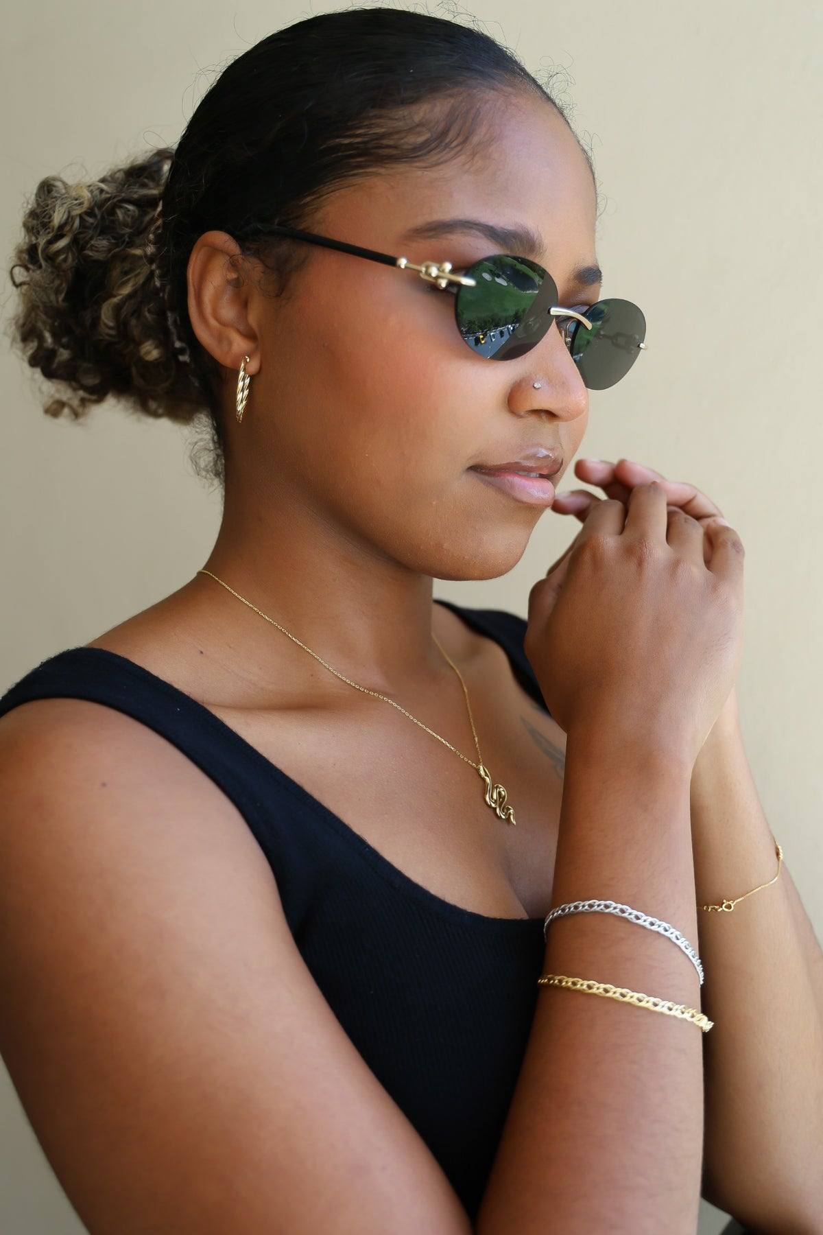"Wheat Link" Bracelet - 14k Gold, Yellow or White