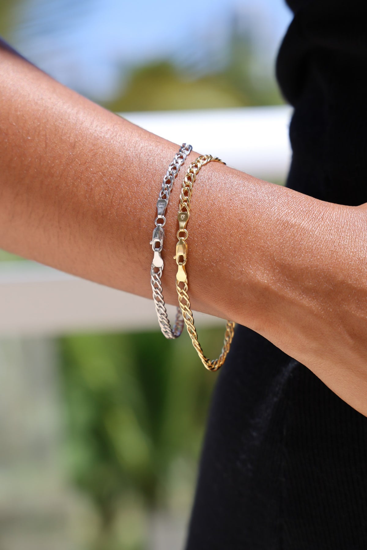 "Wheat Link" Bracelet - 14k Gold, Yellow or White