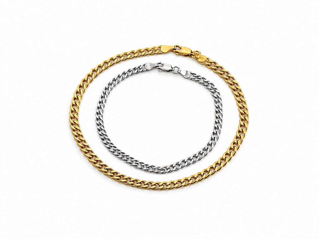 "Wheat Link" Bracelet - 14k Gold, Yellow or White