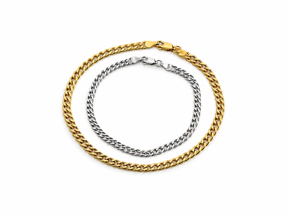 "Wheat Link" Bracelet - 14k Gold, Yellow or White