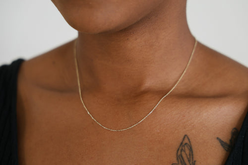 "Cable Link" Chain Necklace - 10k Solid Gold