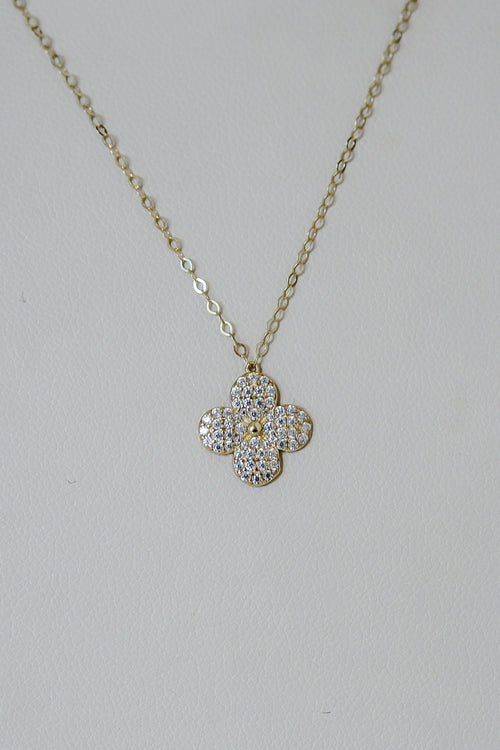 "Four-Leaf Clover" Jewelry Set - 14k Solid Gold