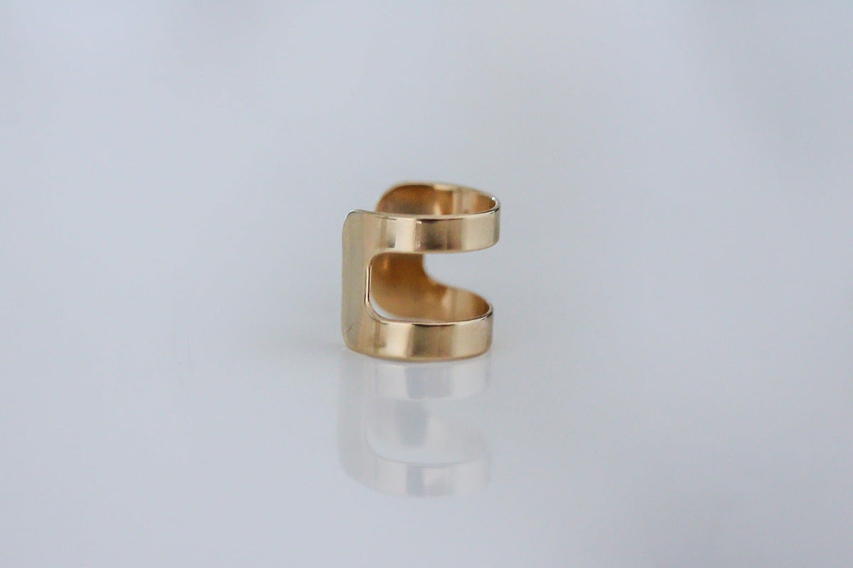Ear Cuff - 14k Solid Gold — Double Band