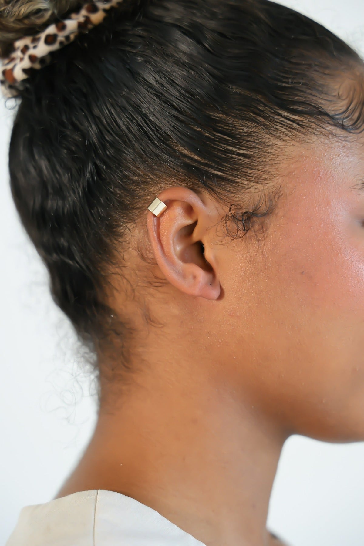 Ear Cuff - 14k Solid Gold — Wide Band