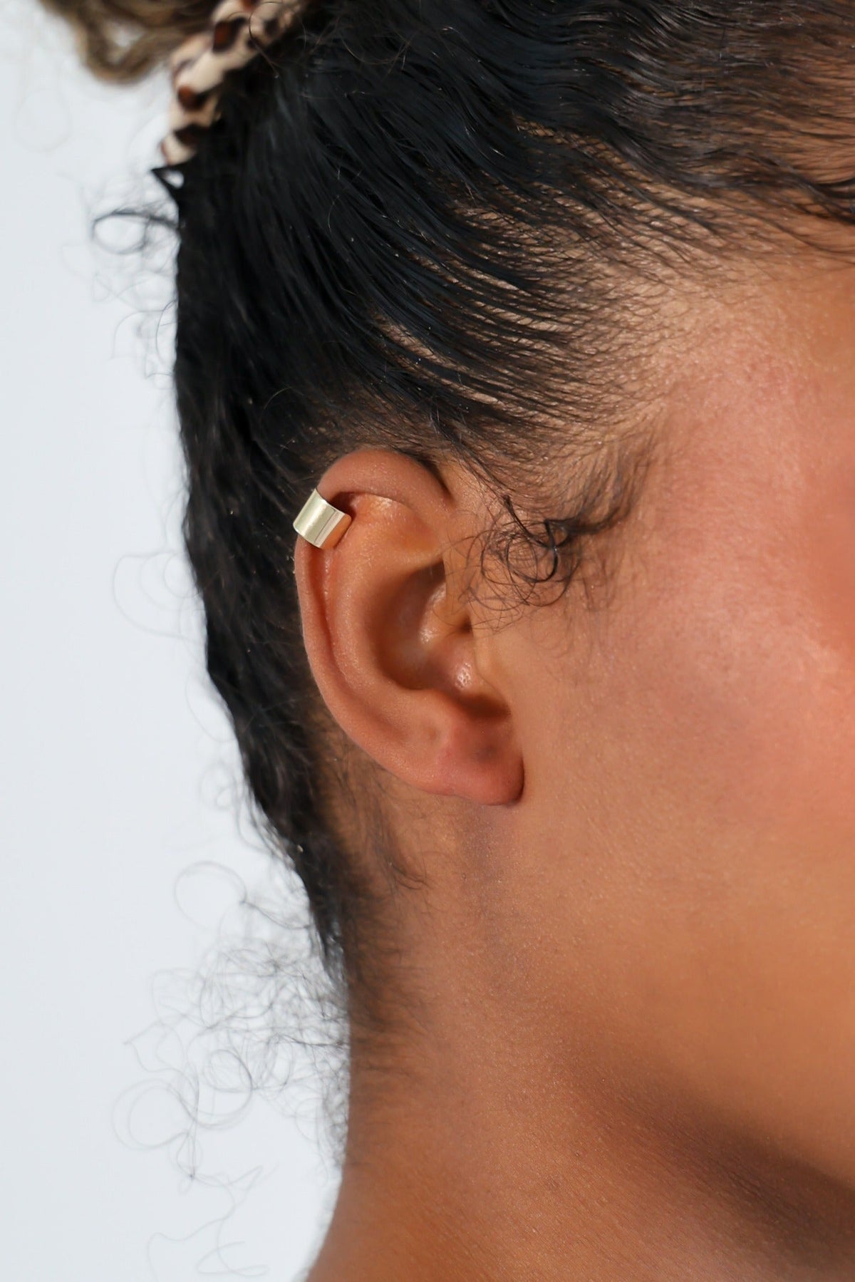 Ear Cuff - 14k Solid Gold — Wide Band