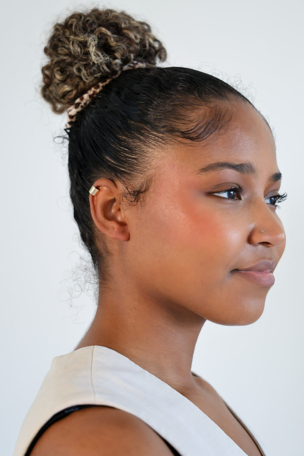 Ear Cuff - 14k Solid Gold — Wide Band