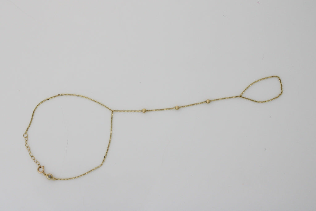 "Diamond-Cut Bead" Bracelet - 10k Gold