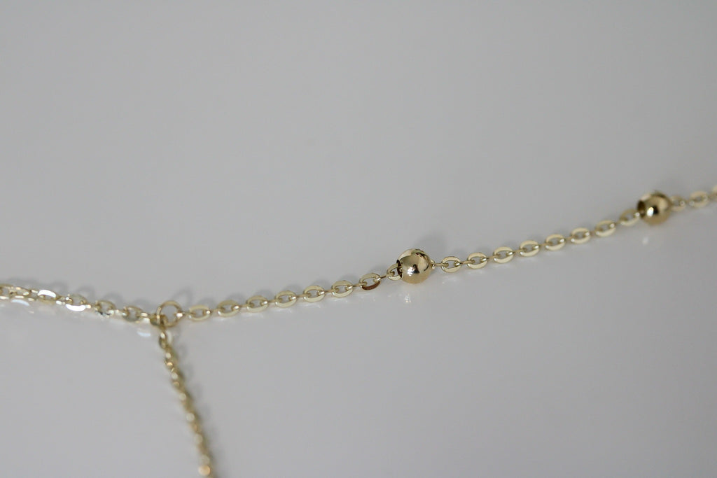 "Diamond-Cut Bead" Bracelet - 10k Gold