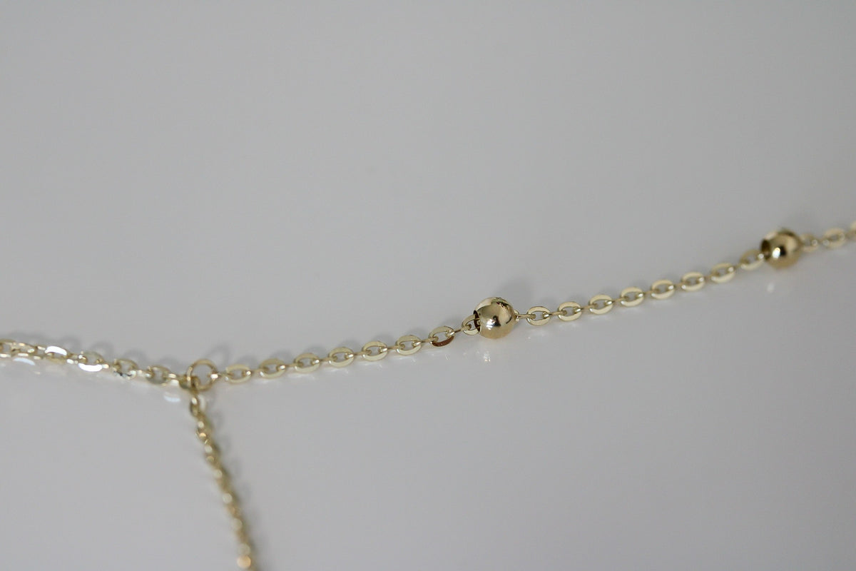 "Diamond-Cut Bead" Bracelet - 10k Gold