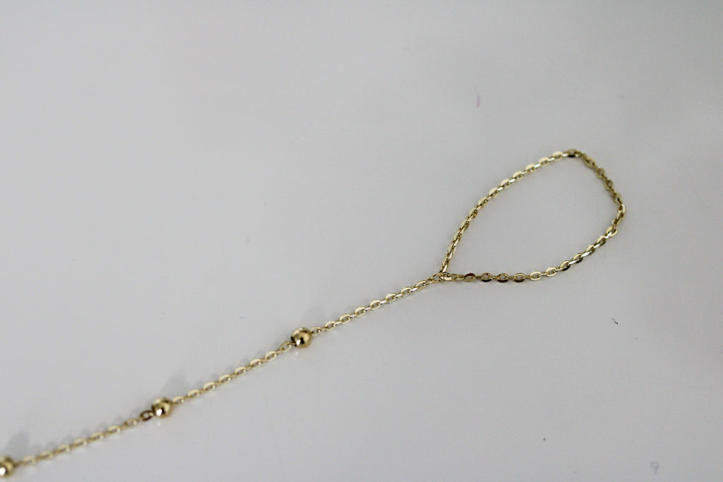 "Diamond-Cut Bead" Bracelet - 10k Gold