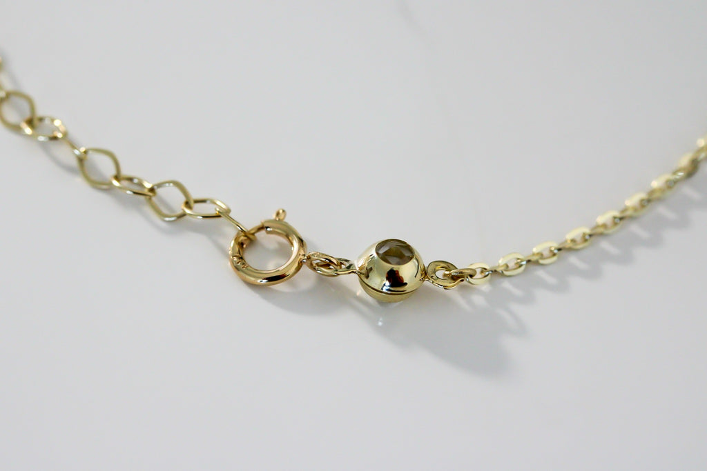 "Diamond-Cut Bead" Bracelet - 10k Gold