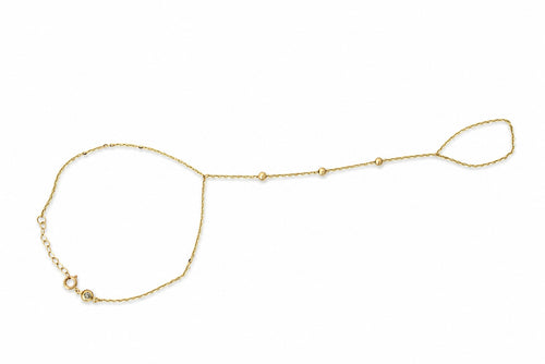 "Diamond-Cut Bead" Bracelet - 10k Gold