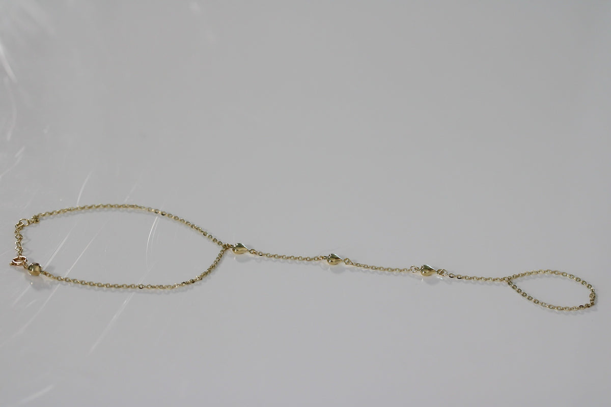 "Open Heart Hand" Bracelet - 10k Gold