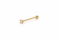 "CZ Nose Bone" Stud - 14k Yellow Gold