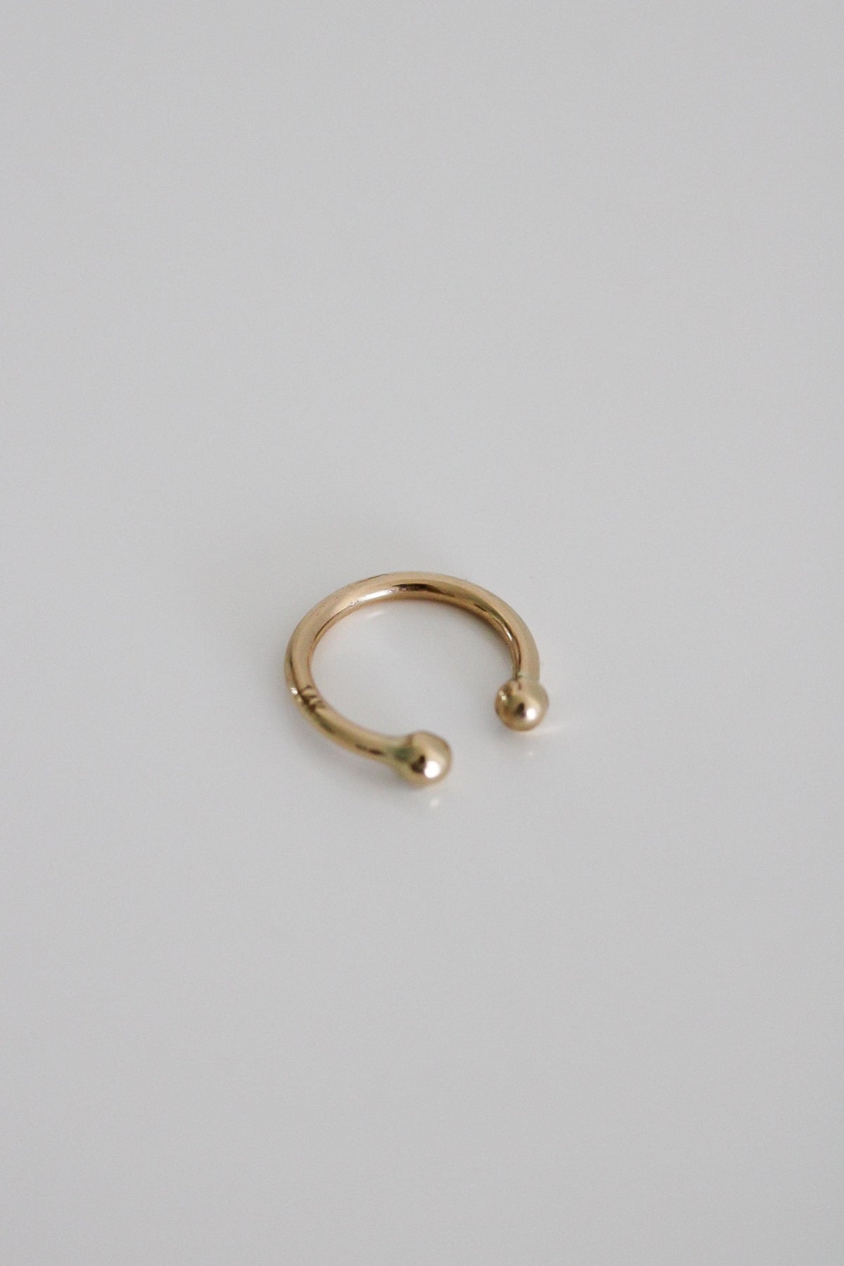 "Slim Hoop" Ear Cuff - 14k Solid Gold