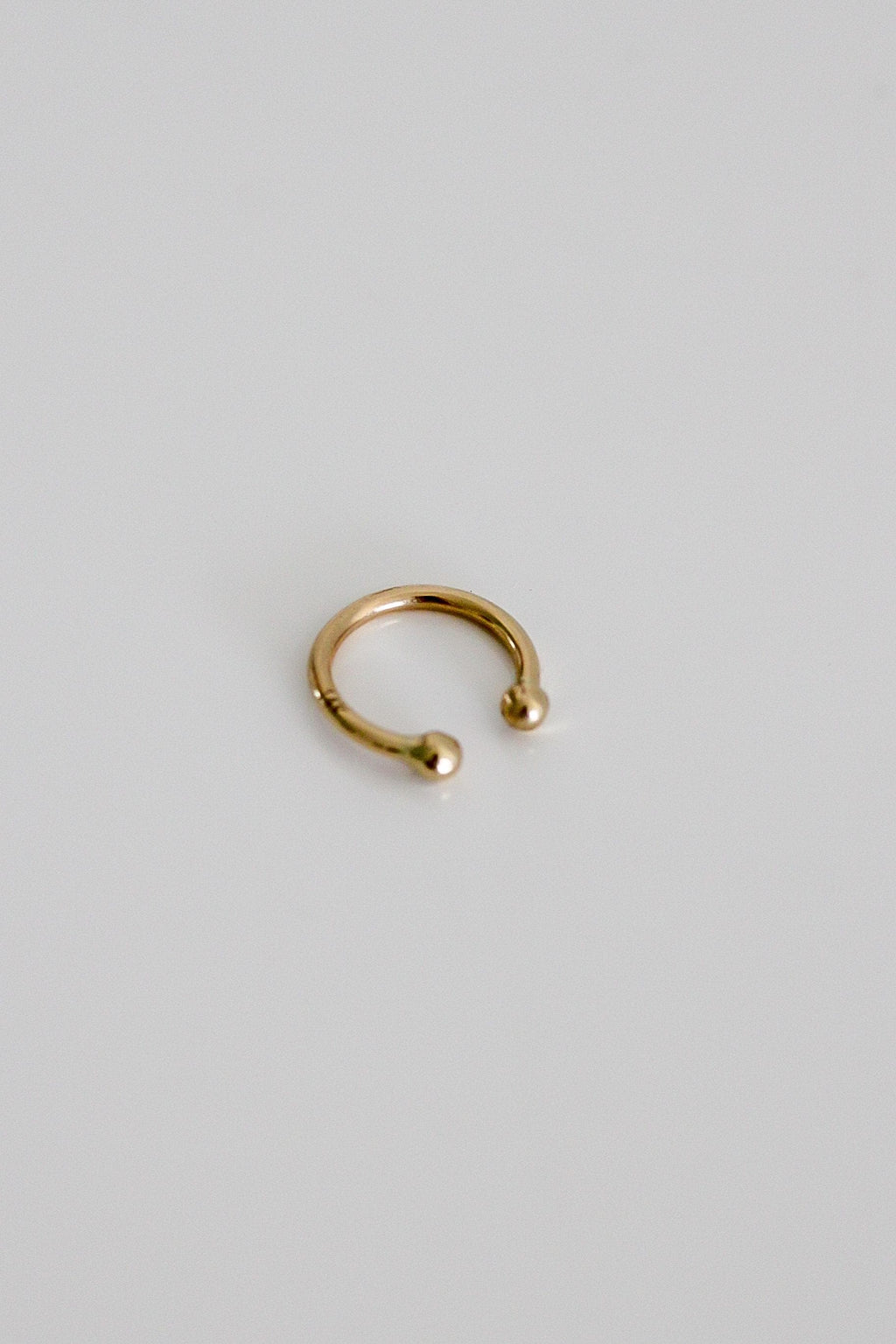 "Slim Hoop" Ear Cuff - 14k Solid Gold