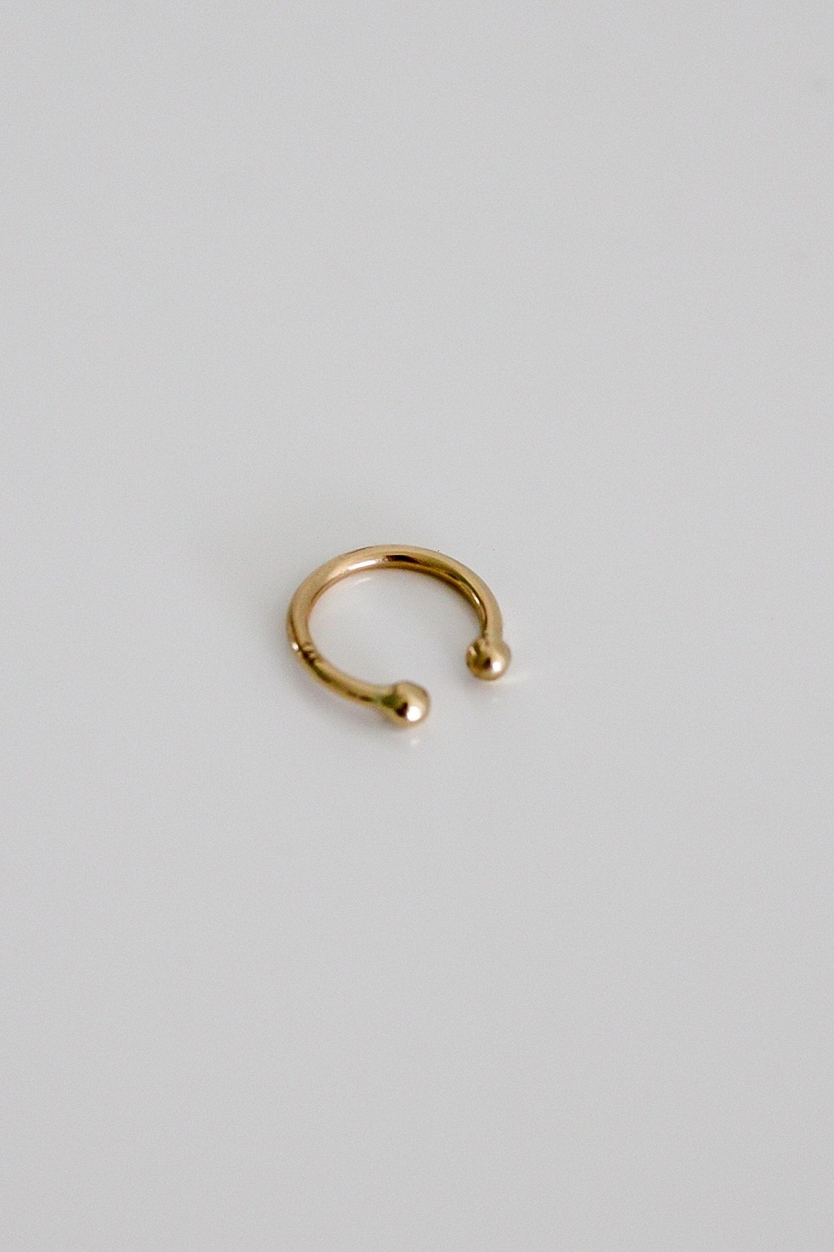 "Slim Hoop" Ear Cuff - 14k Solid Gold