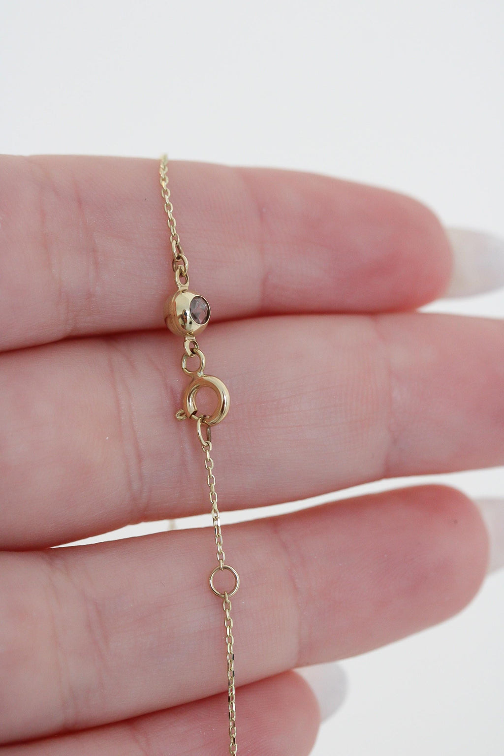 "Guadalupe & Cross" Necklace - 10k Yellow Gold