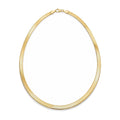 "Herringbone" Chain Necklace - 10k Yellow Gold