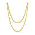 "Greek Herringbone" Chain Necklace - 10k Gold
