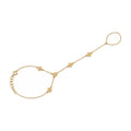 "Clover Flower" Hand Chain - 14k Yellow Gold