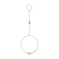 "Three Bead" Hand Chain - 14k Yellow Gold