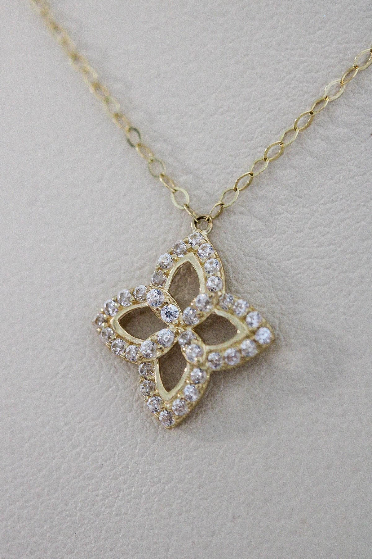 "Star Flower CZ" Baby Jewelry Set - 14k Gold